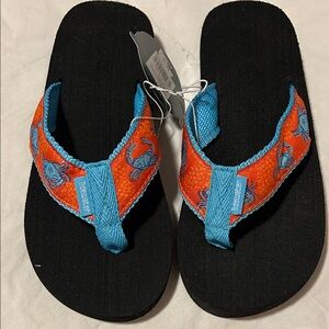 Tidewater Women’s Orange and Blue Flip Flops